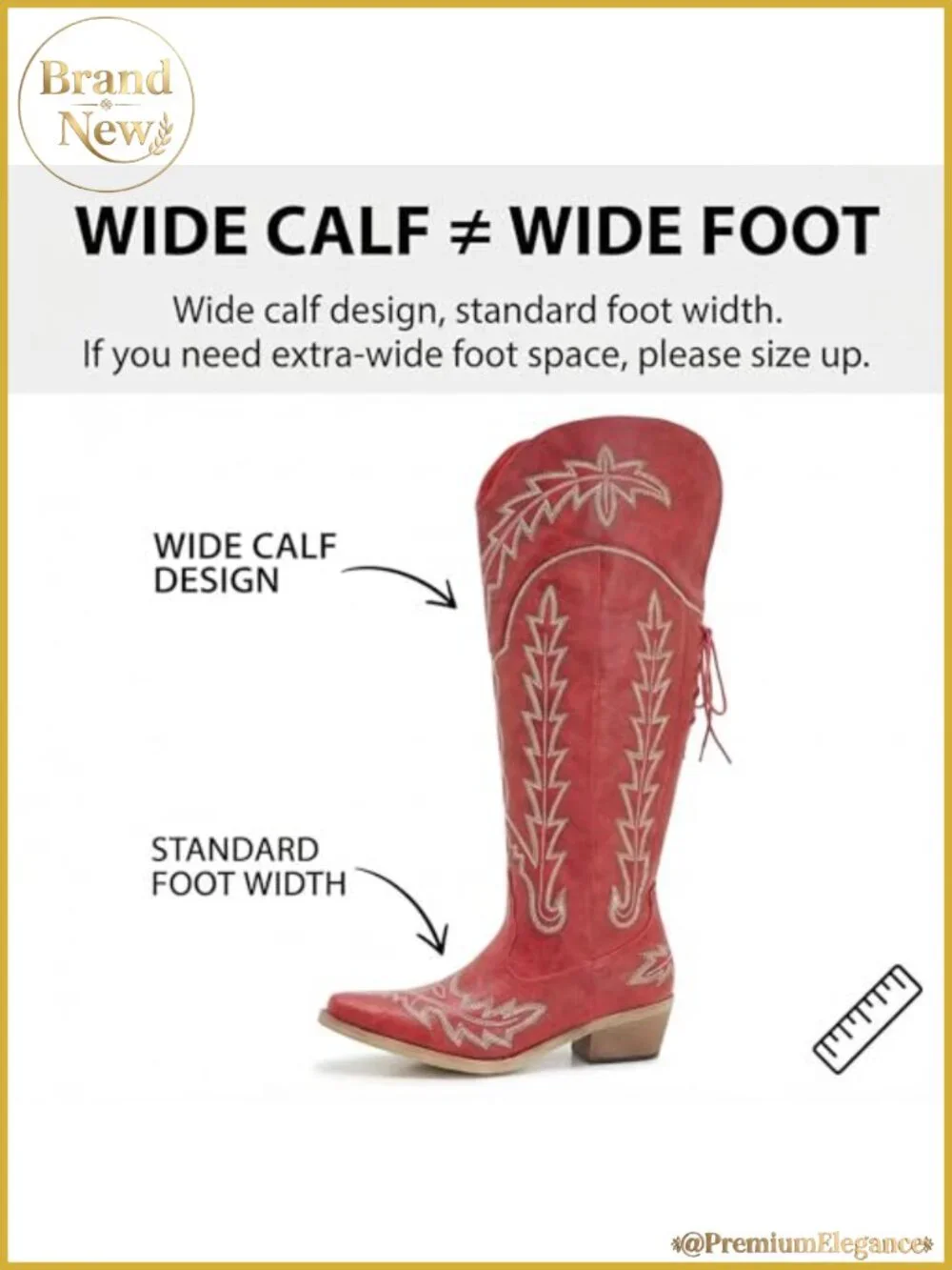 Womens Wide Calf Over the Knee Faux Leather Western Cowboy Boots Adjustable Tie